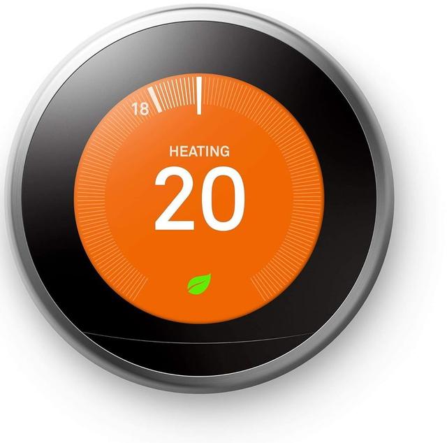 Google  Nest Learning Smart Wifi Thermostat (Gen 3) in Stainless Steel in Premium condition