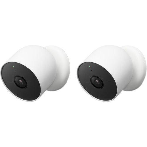 Google  1080p Indoor/Outdoor Nest Cam Battery (2-Pack) in White in Premium condition