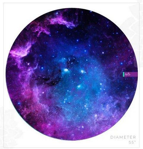 Refurbished GALAXY ROUND BEACH TOWEL unisex Eco-friendly round towel sand free meditation inspired made from recycled plastic bottles - Reebelo Canada