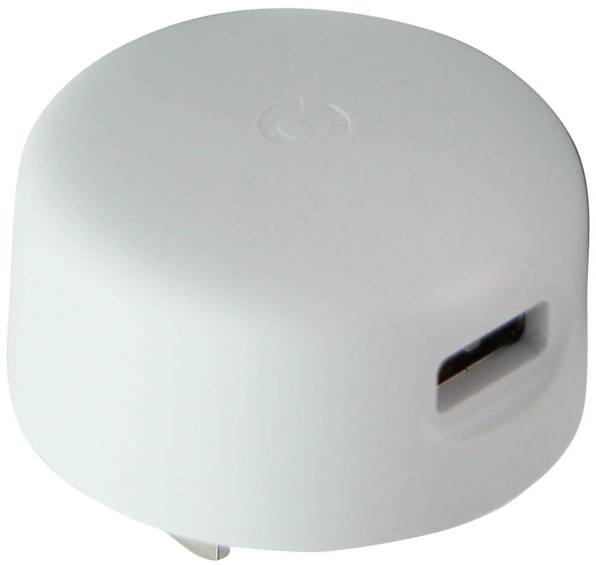 Refurbished Google (5V/1.5A) 7.5W Single USB Round Wall Adapter/Charger (G17BW) - Reebelo Canada