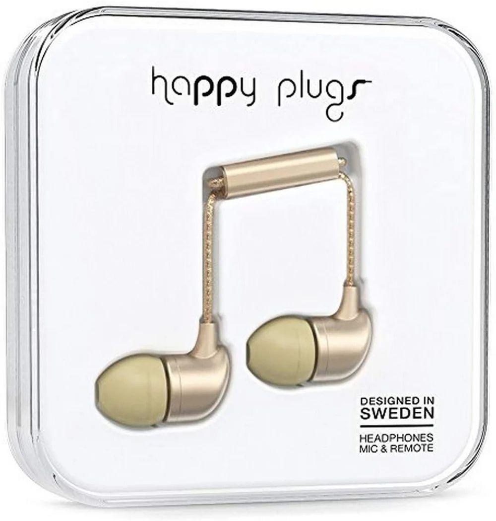 Happy Plugs Fashion-Tech In-Ear Headphones with Mic and Remote