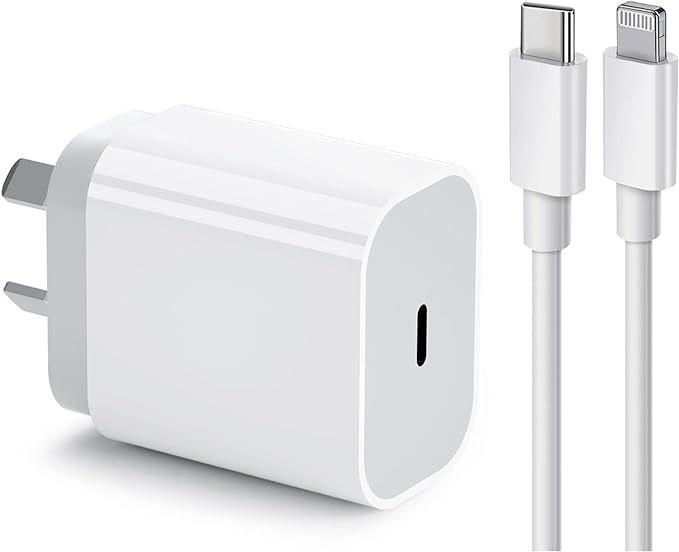 iPhone Charger 20W USB C Charger with USB C to Lightning Cable 1m