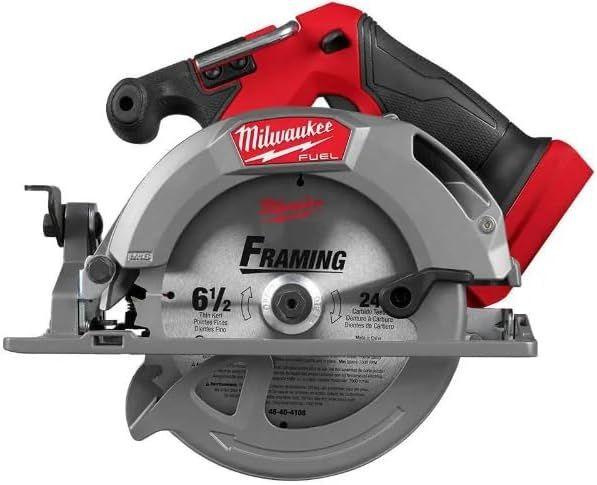 Milwaukee 2833-20 M18 FUEL 18V Lithium-Ion Brushless Cordless 6-1/2 in. Circular Saw (Tool-Only)