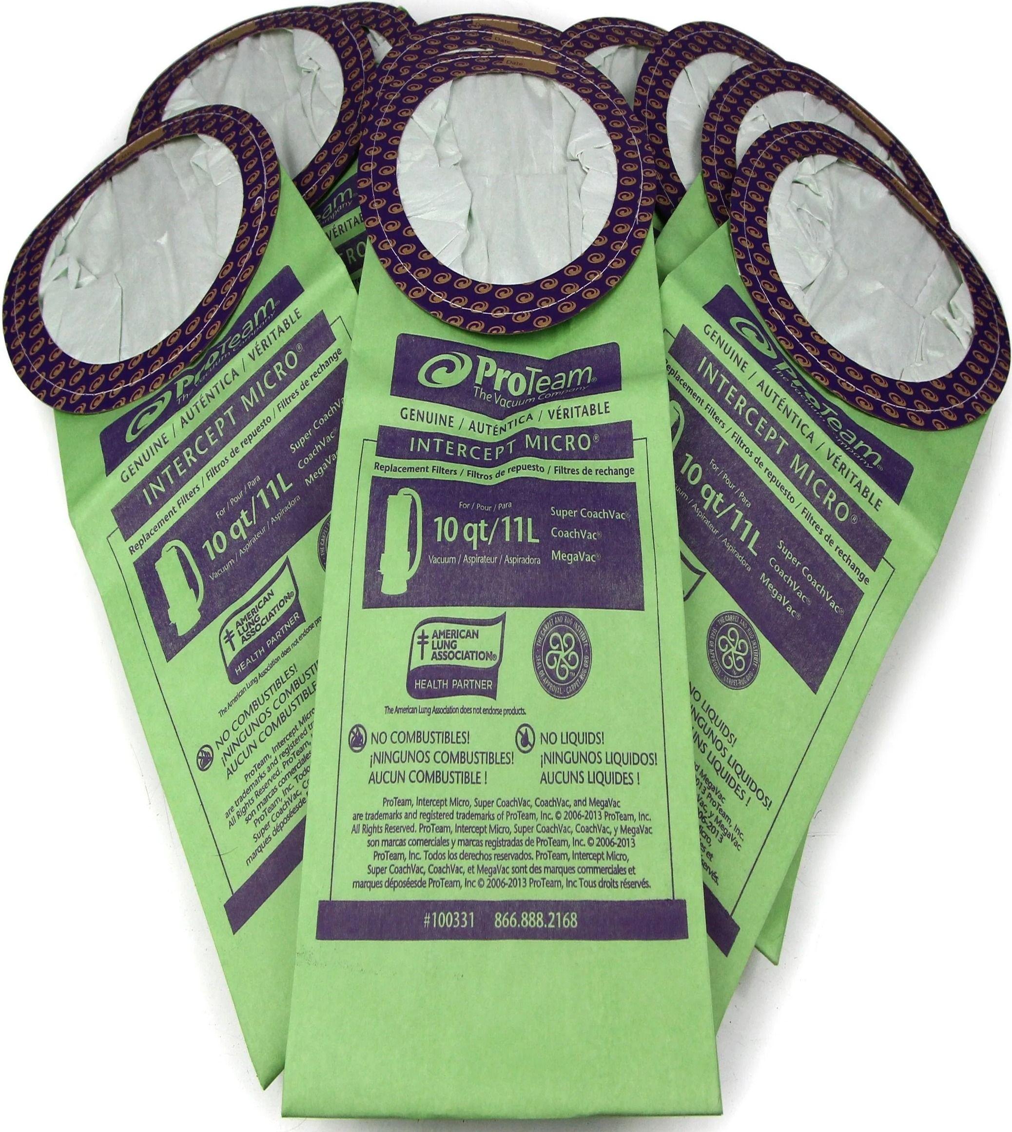 Refurbished ProTeam Pack of 10 Fits (Coachvac | Super Coachvac | Megavac) - Reebelo Canada