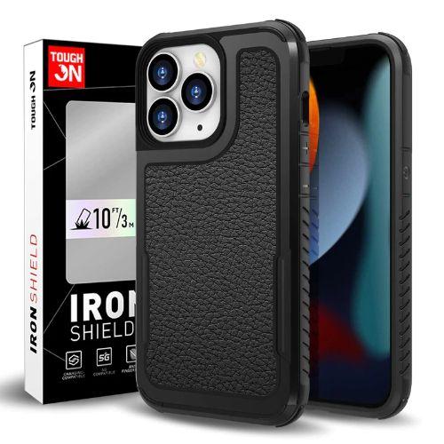 Refurbished Tough On Iron Shield Leather Phone Case for iPhone 14 Pro Max - Reebelo Canada