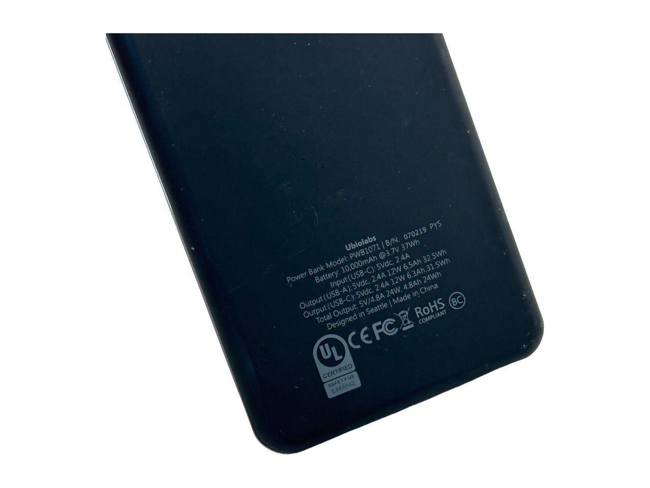 Refurbished Ubio Labs PWB1071 Universal 10000 mAh Slim Power Bank - Reebelo Canada
