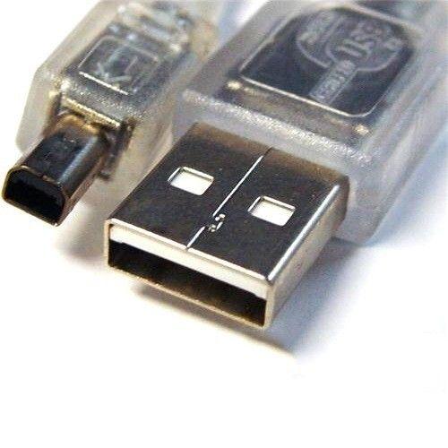 Refurbished 8Ware USB 2.0 Cable 3m A to B 4-pin Mini Transparent Metal Sheath UL Approved - Reebelo Canada