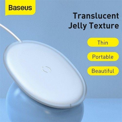 Refurbished Baseus Wireless Charger Jelly FAST Charger Pad 15W White For iPhone13 12 Samsung - Reebelo Canada