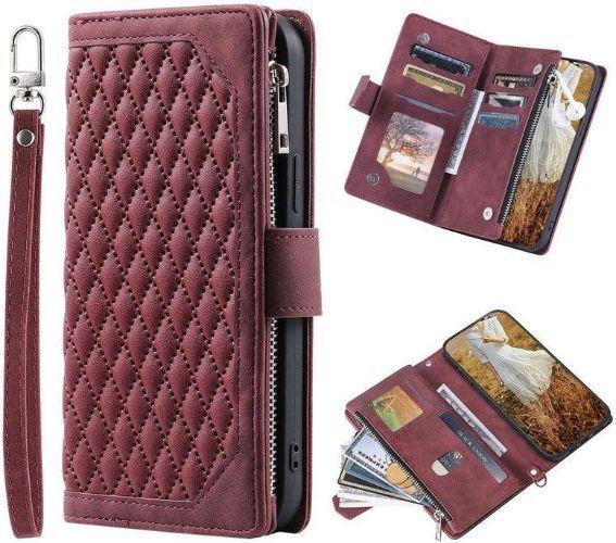 Refurbished Zipper Wallet Phone Case with Wrist Strap for Apple iPhone 13 mini - Reebelo Canada